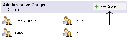 Administrative Group Setup